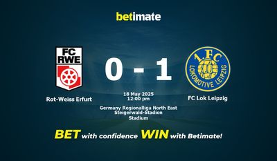 Rot-Weiss Erfurt vs FC Lok Leipzig Forudsigelser, Odds & Spiltips 18/05/2025