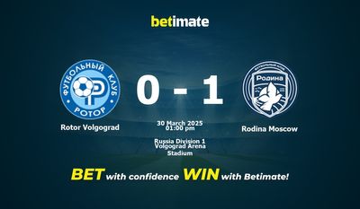 Rotor Volgograd vs Rodina Moskva Forudsigelse, odds og væddemål 30/03/2025