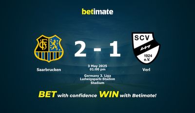Saarbrücken vs Verl Forudsigelse, odds og spiltips 05/03/2025