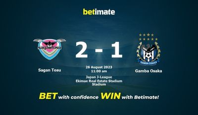 Sagan Tosu vs Gamba Osaka Forudsigelse, odds og væddemål 26/08/2023