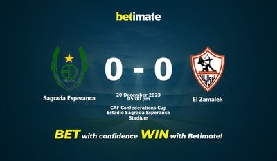 Sagrada Esperanca vs El Zamalek Forudsigelse, odds og væddemål 20/12/2023