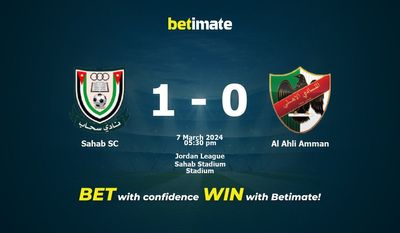 Sahab SC vs Al Ahli Amman Forudsigelse, odds og væddemål 03/07/2024