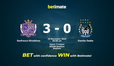 Sanfrecce Hiroshima vs Gamba Osaka Forudsigelse, odds og væddemål 25/11/2023