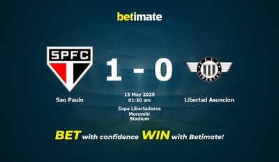Sao Paulo vs Libertad Asuncion Forudsigelse, odds og væddemålstips 15/05/2025
