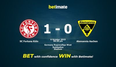 SC Fortuna Köln vs Alemannia Aachen Forudsigelse, odds og væddemål 10/06/2023