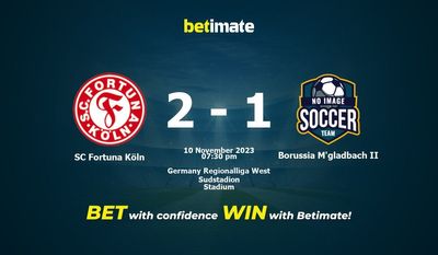 SC Fortuna Köln vs Borussia M'gladbach II Forudsigelse, odds og væddemål 11/10/2023