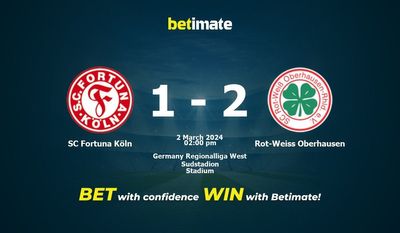 SC Fortuna Köln vs Rot-Weiss Oberhausen Forudsigelse, odds og væddemål 03/02/2024
