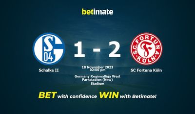 Schalke II vs SC Fortuna Köln Forudsigelse, odds og væddemål 18/11/2023