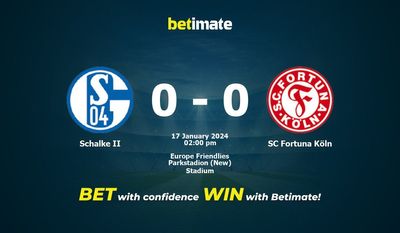 Schalke II vs SC Fortuna Köln Forudsigelse, odds og væddemål 17/01/2024