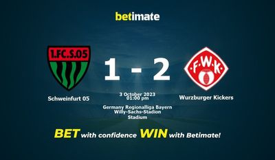 Schweinfurt 05 vs Wurzburger Kickers Forudsigelse, odds og væddemål 10/03/2023