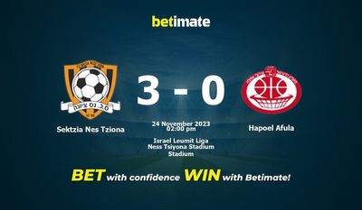 Sektzia Nes Tziona vs Hapoel Afula Forudsigelse, odds og væddemål 24/11/2023