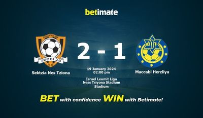 Sektzia Nes Tziona vs Maccabi Herzliya Forudsigelse, odds og væddemål 19/01/2024
