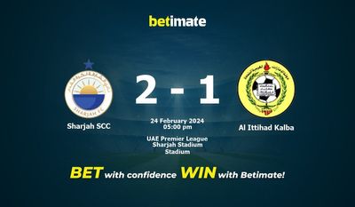 Sharjah SCC vs Al Ittihad Kalba Forudsigelse, odds og væddemål 24/02/2024