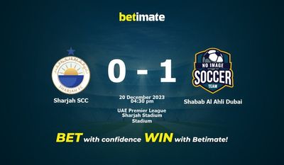 Sharjah SCC vs Shabab Al Ahli Dubai Forudsigelse, odds & Spiltips 20/12/2023