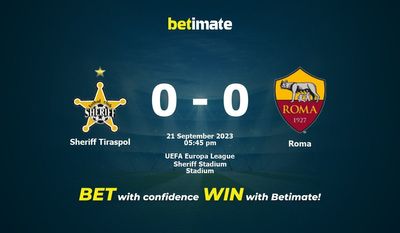 Sheriff Tiraspol vs Roma Forudsigelse, odds og væddemål 21/09/2023