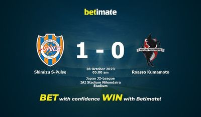 Shimizu S-Pulse vs Roasso Kumamoto Forudsigelse, odds og væddemål 28/10/2023