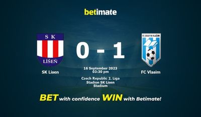 SK Lisen vs FC Vlasim Forudsigelse, odds og væddemål 16/09/2023