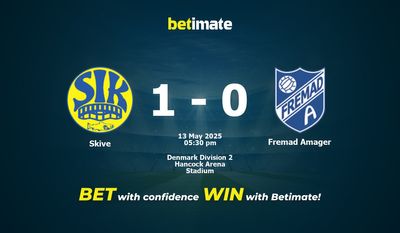 Skive vs Fremad Amager Forudsigelse, Odds & Betting Tips 13/05/2025