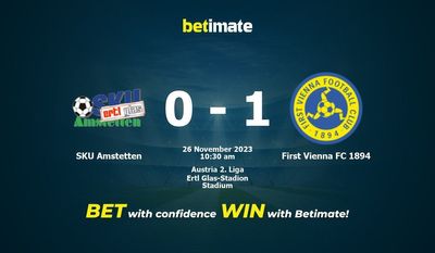 SKU Amstetten vs First Vienna FC 1894 Forudsigelse, odds og væddemål 26/11/2023