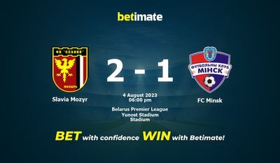 Slavia Mozyr vs FC Minsk Forudsigelse, odds og væddemål 08/04/2023