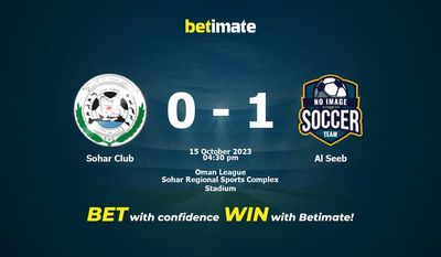 Sohar Club vs Al Seeb Forudsigelse, odds og væddemål 15/10/2023