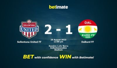 Sollentuna United FF vs Dalkurd FF Forudsigelse, odds og væddemål 26/08/2023