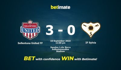 Sollentuna United FF vs IF Sylvia Forudsigelser, odds og væddemål 16/09/2023