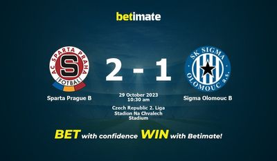 Sparta Prag B vs Sigma Olomouc B Forudsigelse, odds og væddemål 29/10/2023