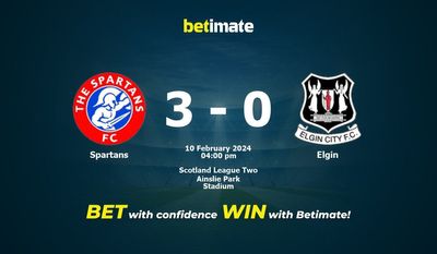 Spartans vs Elgin Forudsigelse, odds og væddemål 02/10/2024