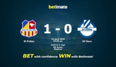 St Polten vs SV Horn Forudsigelse, odds og væddemål 25/04/2025