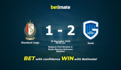 Standard Liege vs Genk Forudsigelse, odds og væddemål 25/11/2023
