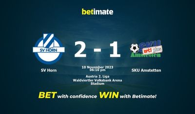 SV Horn vs SKU Amstetten Forudsigelse, odds og væddemål 11/10/2023