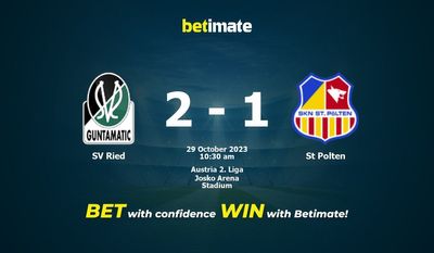 SV Ried vs St Polten Forudsigelse, odds og væddemål 29/10/2023