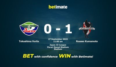 Tokushima Vortis vs Roasso Kumamoto Forudsigelse, odds og væddemål 27/09/2023