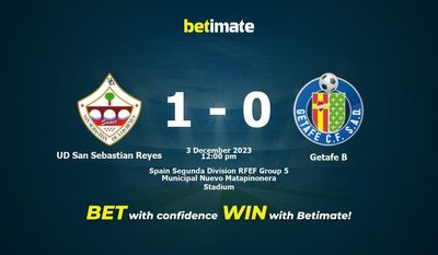 UD San Sebastian Reyes vs Getafe B Forudsigelse, odds og væddemål 12/03/2023