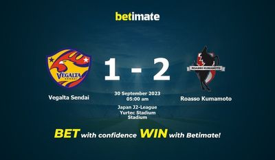 Vegalta Sendai vs Roasso Kumamoto Forudsigelse, odds og væddemål 30/09/2023