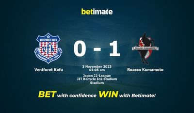 Ventforet Kofu vs Roasso Kumamoto Forudsigelse, odds og væddemål 11/03/2023
