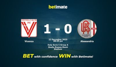 Vicenza vs Alessandria Forudsigelse, odds og væddemål 22/12/2023