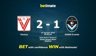 Vicenza vs GIANA Erminio Forudsigelse, odds og væddemålstips 14/01/2024
