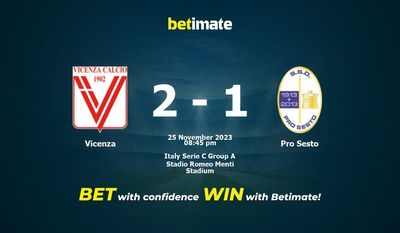 Vicenza vs Pro Sesto Forudsigelse, Odds & Betting Tips 25/11/2023