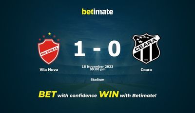 Vila Nova vs Ceara Forudsigelse, odds og væddemål 18/11/2023