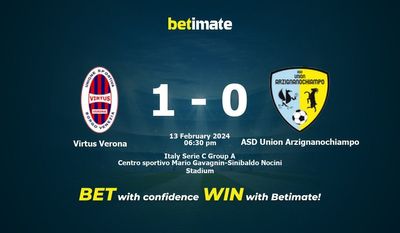 Virtus Verona vs ASD Union Arzignanochiampo Forudsigelse, odds og væddemål 02/13/2024