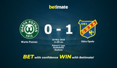 Warta Poznan vs Odra Opole Forudsigelse, odds og væddemål 18/05/2025