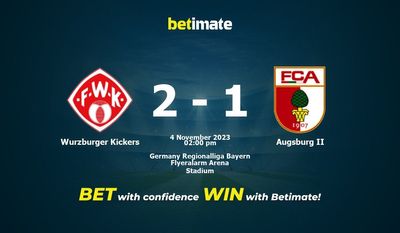 Wurzburger Kickers vs Augsburg II Forudsigelse, odds og væddemål 11/04/2023