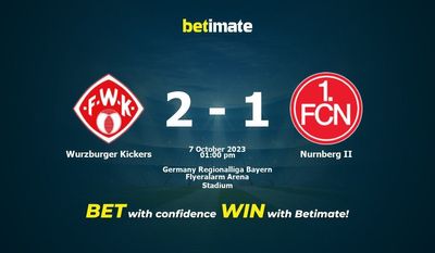 Wurzburger Kickers vs Nurnberg II Forudsigelse, odds og væddemål 10/07/2023
