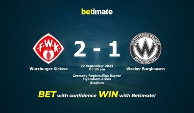 Wurzburger Kickers vs Wacker Burghausen Forudsigelse, odds og væddemål 22/09/2023