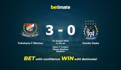 Yokohama F-Marinos vs Gamba Osaka Forudsigelser, odds og væddemål 08/12/2023