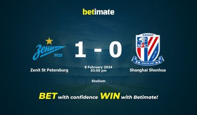 Zenit St. Petersburg vs Shanghai Shenhua Forudsigelse, odds og væddemål 02/08/2024