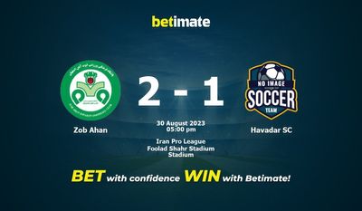 Zob Ahan vs Havadar SC forudsigelse, odds og væddemål 30/08/2023