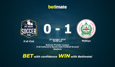 A'ali Club vs Malkiya Prediction, Odds & Betting Tips 10/25/2024